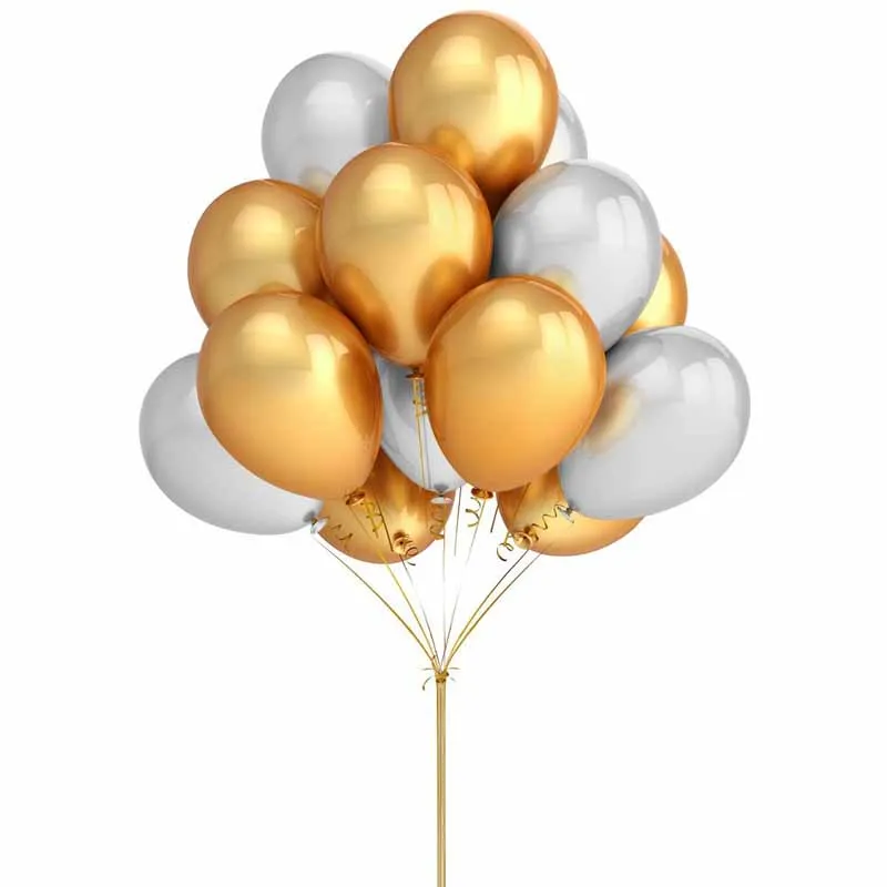 50pcs gold silver Balloon for Wedding Birthday baby shower Bachelorette