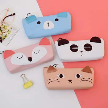 

Cute cartoon animal pencil case school pencil case Stationery storage pencil bag creative pencil box girl cosmetic bag