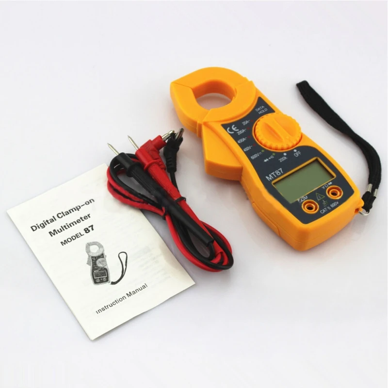 

Digital Amper Clamp Meter Multimeter Current Clamp Pincers Voltmeter Ammeter AC/DC Ohm Current Voltage Tester