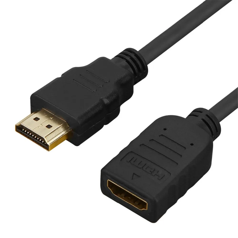 HDMI Extension Cable 1m 2m 3m Male to Female 3D 1080P 1.4v for PC PS3 DVD HDTV Xbox Projector HDMI Splitter HDMI Switch Extender