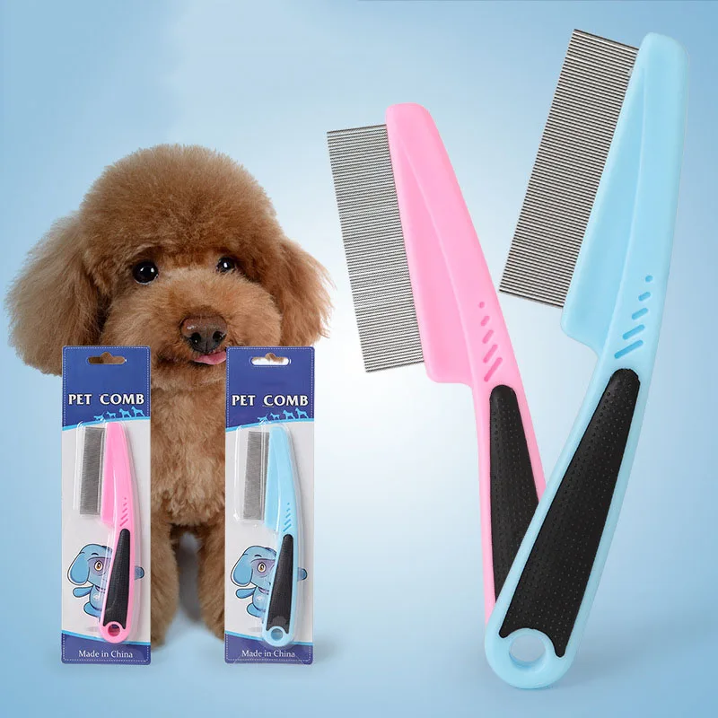 

Pet Flea Comb Loose Hair & Tick Remover for Dogs Cats Small Pets Professional Grooming Tool for short & long hair Lightweight