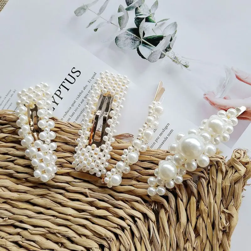 

Fashion Metal Pearl Hairclips Women Hair Clip Hairpin Girls Hairpins Barrette Hairgrip Bobby Pin Hair Accessories Dropship