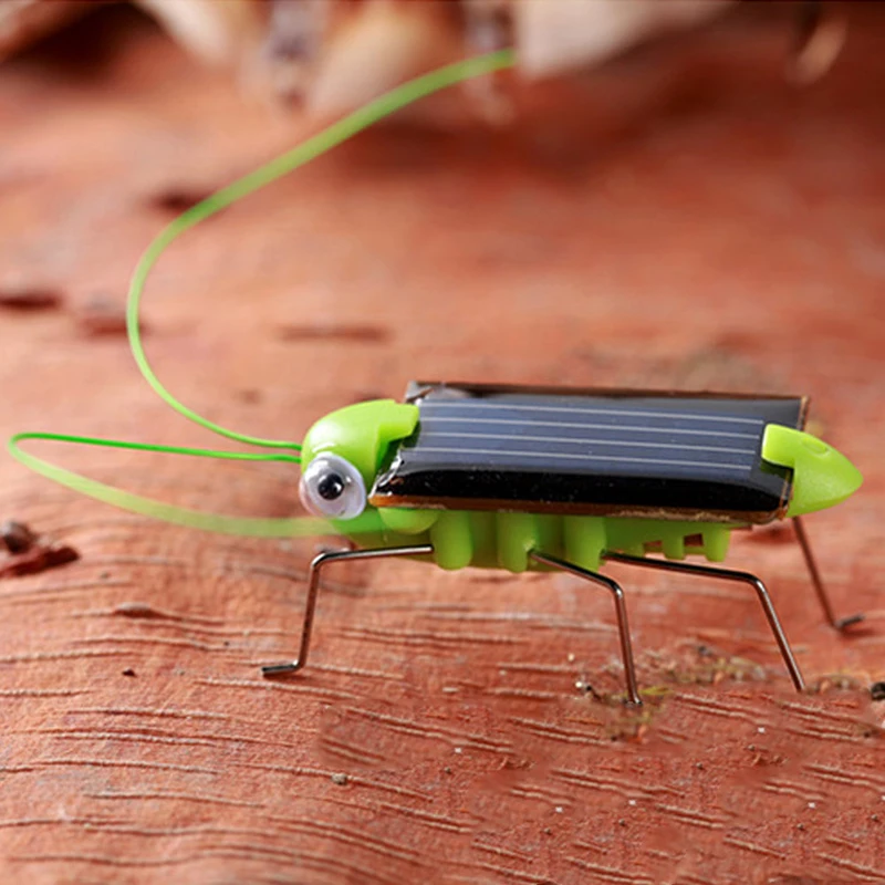 

2019 Solar Grasshopper Educational Funny Animal Solar Powered Grasshopper Robot Toy Required Gadget Solar Toys For Kids Child