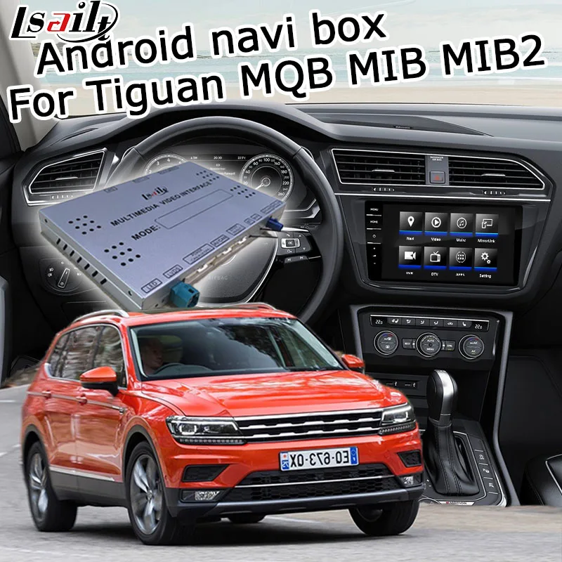 Android/carplay интерфейс коробка для Volkswagen Tiguan MIB MQB система 8 9," Android навигация видео интерфейс Lsailt