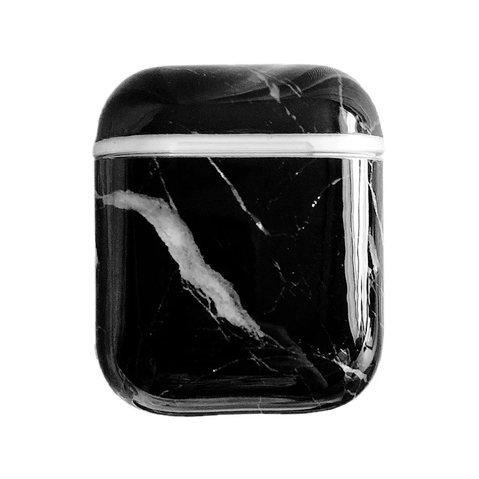 A3 Для AirPods 1/2 чехол Роскошный мраморный узор чехол для наушников для Apple Airpods 2 Чехол градиентный Мягкий силикон IMD защита Fundas - Цвет: A3