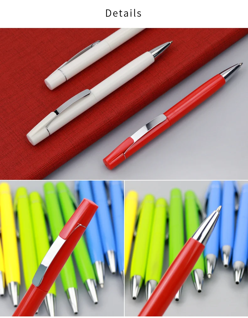 Lote Novo Negócio Torção Ação Metal Clipe Bola Caneta Logotipo Personalizado Impressão 200 Pçs - 2020 16 China business pen Suppliers