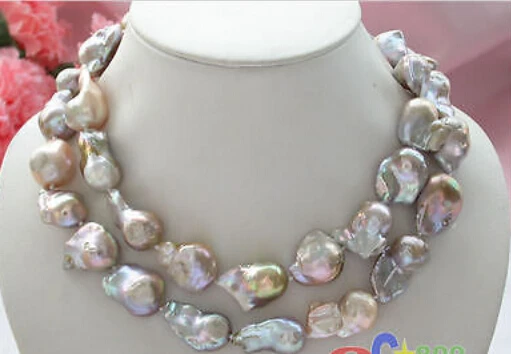 free shipping &gt&gt&gt&gt32 inch lavender baroque KESHI REBORN PEARL NECKLACE | Украшения и аксессуары