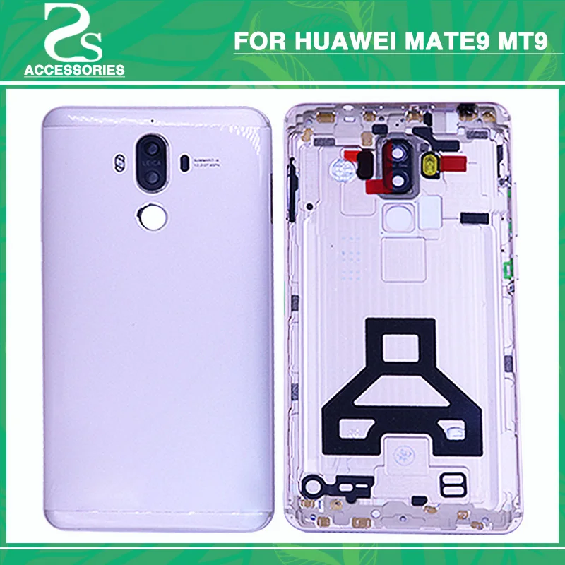 

New Mate 9 Battery Back Cover For Huawei Mate9 MT9 Metal Back Housing Battery Door Case With Camera Lens Side Buttons