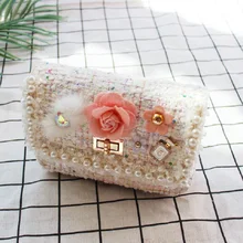 Хлопковый цветочный женский кошелек ручной работы, детский органайзер, кошелек, маленький мешочек, сумка для денег, Детский кошелек для девочек