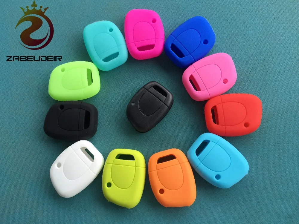 

1pcs of New Replacement Silicone car key cover case For Renault Clio Kangoo Master 1 button Smart Silicone Key shell blank