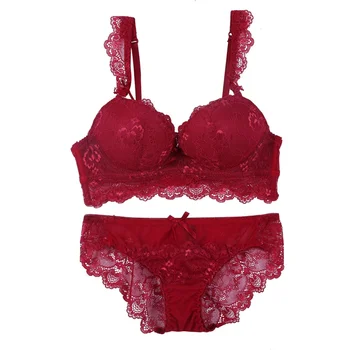 

Female Bra Set Underwar Sexy Women's Set Push Up B Cup Bra And Panties Brief Sets