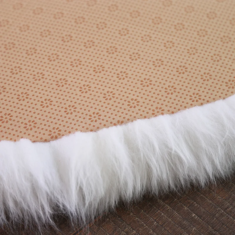 AOZUN круглый Премиум Австралийский коврик из овчины Индивидуальный размер меховой ковер для плащ комнаты белый шаг двери коврик овечий мех одеяло