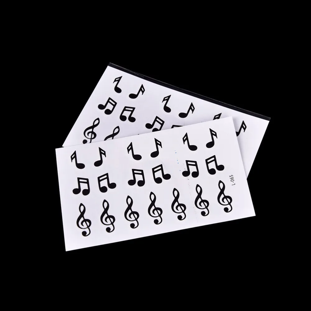 1PC Music Note Musical Note Water Transfer fake tattoo flash tattoo Waterproof Temporary Tattoo Sticker