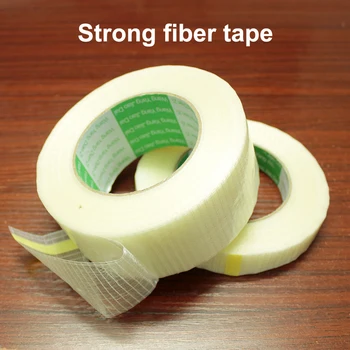 

Battery pack DIY mesh fiber tape Tensile wear cross-strip fiberglass tape Toy airplane model super strong mesh single-sided tape