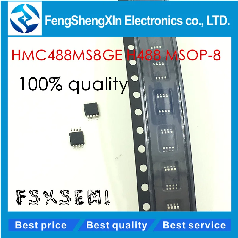 Новый MMIC микшер HMC488MS8GE H488 MSOP8 GaAs с встроенным усилителем LO 4 7 ГГц|mixer mixer|mixer amplifier4 g |