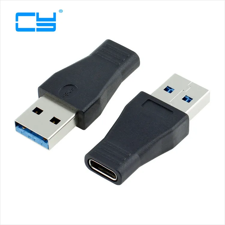 

1pcs USB 3.0 Male to USB-C USB 3.1 Type C Type-C Female Adapter Connector Adaptor USB 3.0 SuperSpeed Black&White