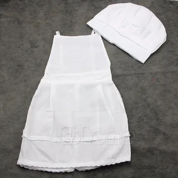 

Baby Cook Costume Photos Photography Prop Newborn Infant Hat Apron