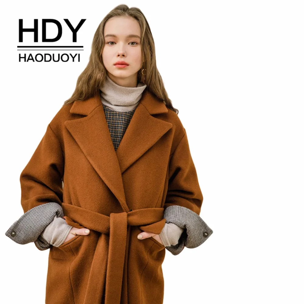 HDY Haoduoyi Women Commuter Lapel Concealed Buckle Belt