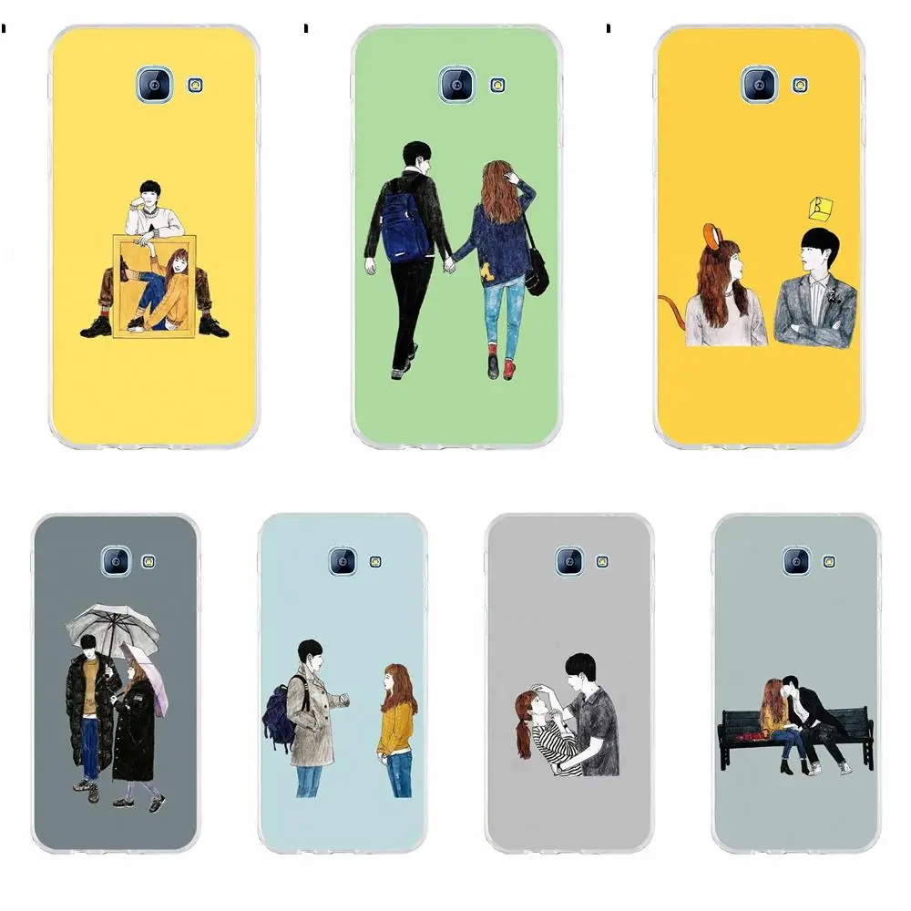 Модный чехол из ТПУ Perciron для Samsung Galaxy A3 A5 A7 J1 J2 J3 J5 J7 2015 2016 2017 корейский аниме с