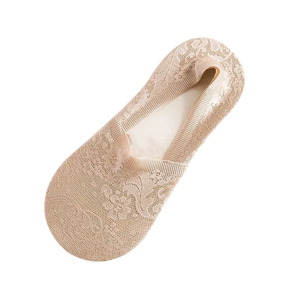

Fashion Women Cotton Lace Antiskid Socks popsocket Sexy Invisible Liner Low Cut Summer Thin Boat Ankle Socks Chaussettes