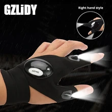 

Novelty LED Flashlight LED Glove light Finger light Battery included Used for night fishing, camping, repairs,Adventure,etc.