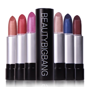 

BEAUTYBIGBANG Sexy Lips Metallic Lipstick Lipstick Lip Cosmetics Pigment Maquiagem12 Colors Long Lasting Matte