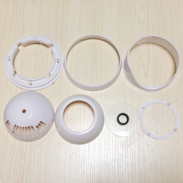 DIY Plastic IR Eyeball Dome Camera Casing White Color Ceiling Mount Case for Security CCTV Fixed Lens 48PCS IR LED Board