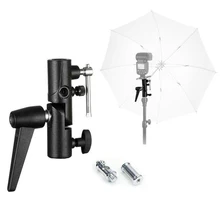 Универсальный штатив, металлический складной зонтик, адаптер для студийной вспышки, подставка типа H с держателем для горячего башмака, кронштейн для камеры