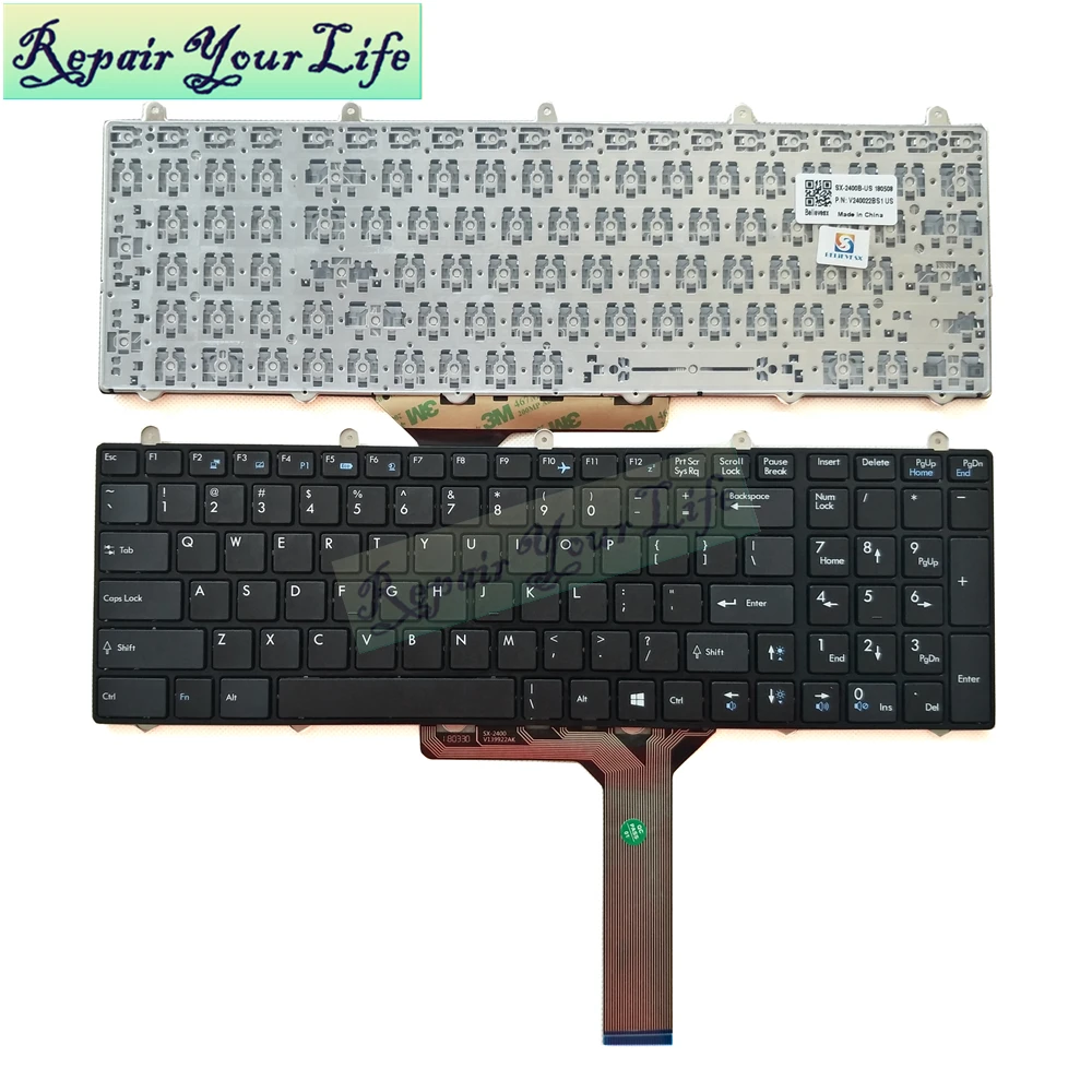 

Genuine GT60 Engish keyboard for MSI GE60 GE70 GX60 GT70 GX70 GT780 GT780DX GT783 US non-backlight keyboard
