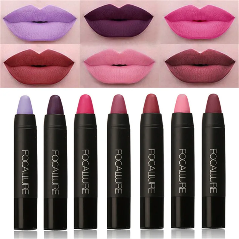 

Focallure Brand Matte Lipstick Moisturizer Nude Makeup Metallic Pigments Lips Blam Waterproof Lip Stick Pencil Beauty Maquiagem