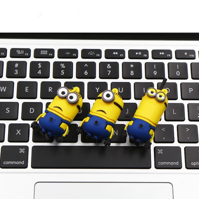 Смешные Миньоны Memory Stick 8 Гб 16 Гб милый мультяшный флеш-накопитель 64 ГБ 32 ГБ Usb флэш-накопитель Флешка USB 2,0