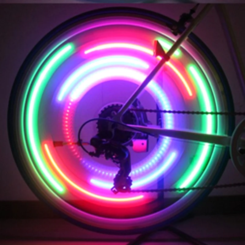 

JLETOLI Hot Wheels Wheel Spokes Light Bike Accessories Bicycle Light Silica Gel Luces Bicicleta Cycling LED Lamp
