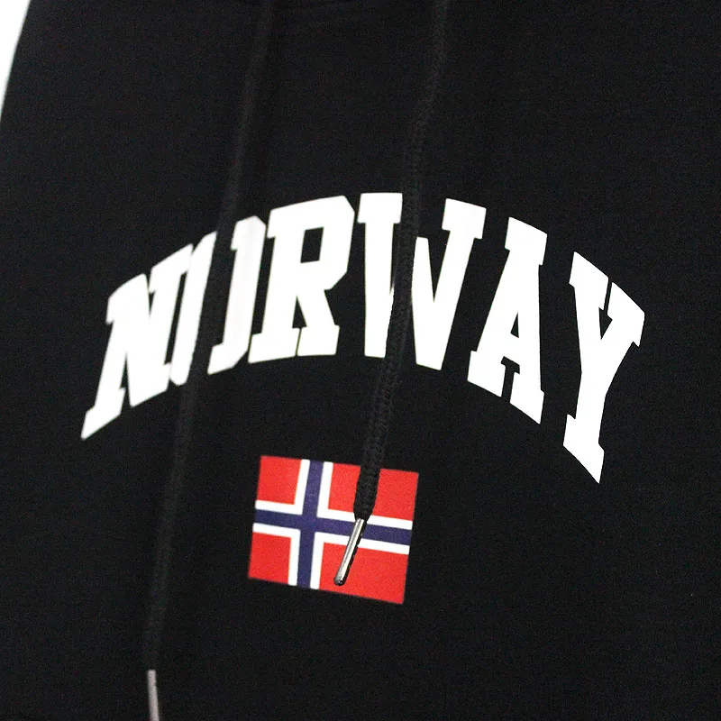 Новинка, мужские толстовки с капюшоном с изображением норвежского флага, мужские флисовые пальто в Северной Европе, Мужская Уличная одежда на молнии, брендовая повседневная одежда