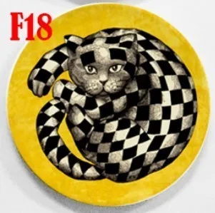 F18 Модный стиль итальянский дизайнер Fornasetti декоративные подвесные тарелки Лина Кавальери лицо модель блюда керамика красота Ремесло Декор - Цвет: F18