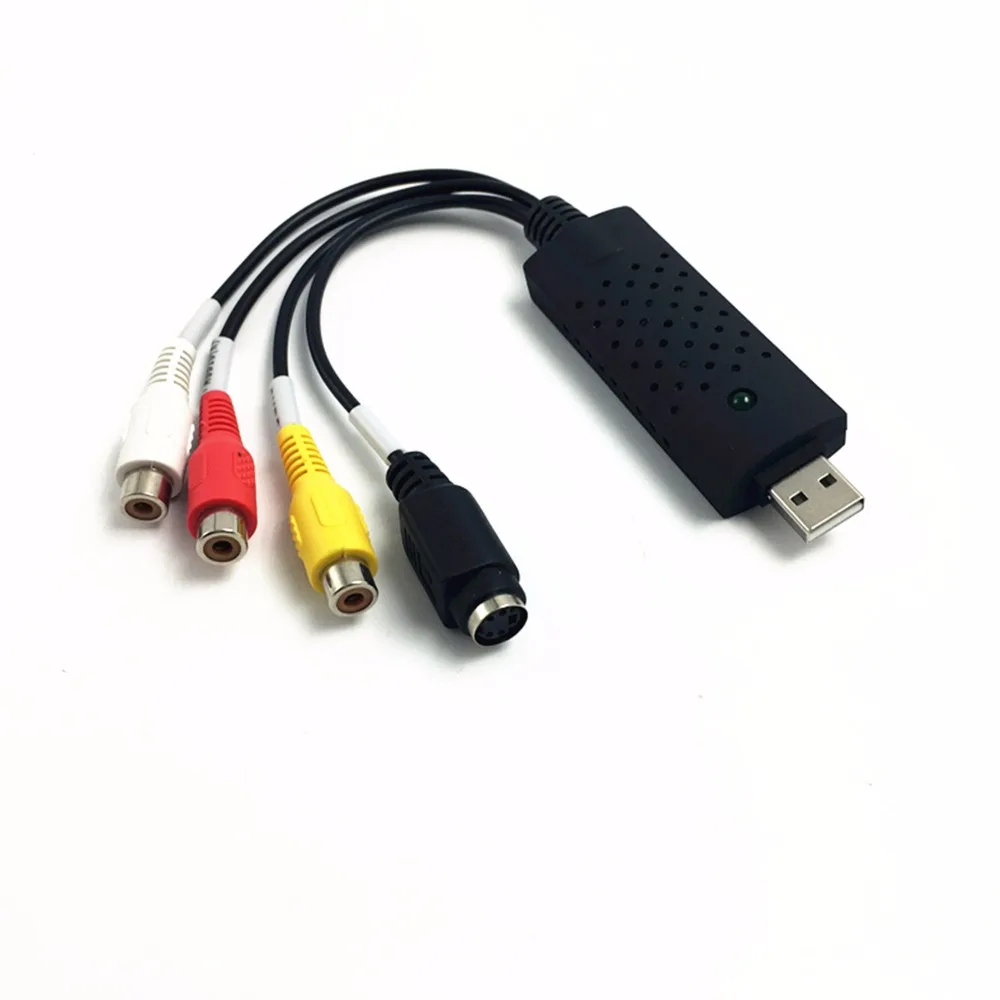 

USB Audio Video Capture Card Converter Adapter Cable for PC/Laptop NTSC PAL Video Audio TV DVD DVR VHS Record Adapter