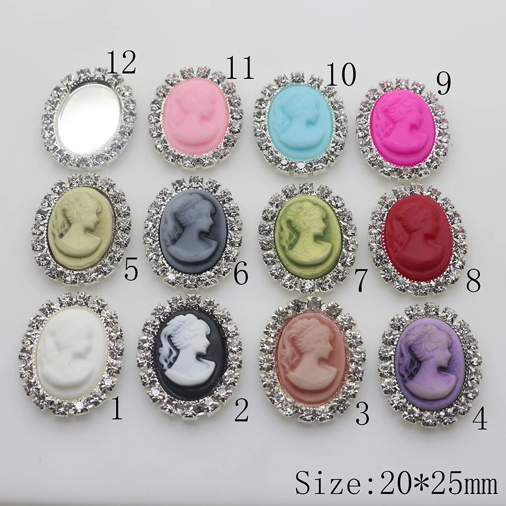 10Pcs/Set 25mm*20mm Resin Oval Rhinestone Buttons DIY Accessories Wedding Invitation Beauty Avatar Shiny Buckle|oval rhinestone button|rhinestone buttonsbutton diy - AliExpress