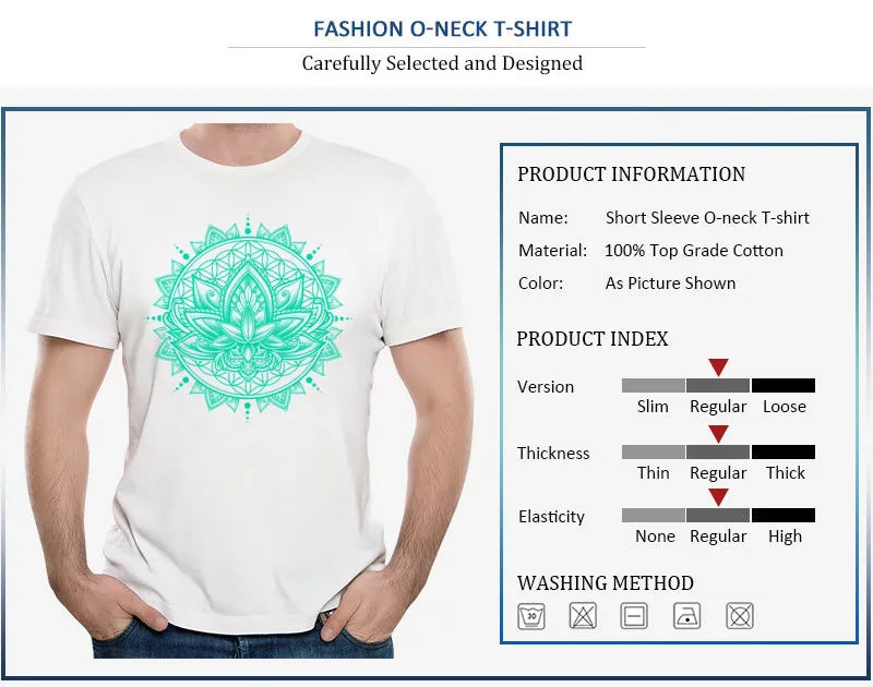100% Cotton Fabric Tops T Shirt Lotus Mandala - Tosca for Boys Summer T-Shirt Casual Cheap Round Neck Short Sleeve Sweatshirts