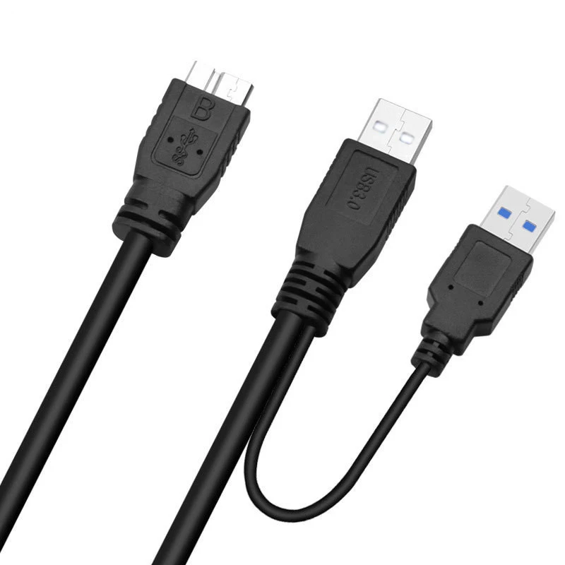Высокоскоростной USB 3 0 Dual A Male to Micro B Y кабель удлинитель для жесткого диска HDD