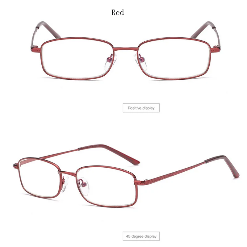 Iboode, анти-синяя пленка, очки для чтения, случайный чехол, прозрачные линзы из смолы, очки для дальнозоркости, мужские очки для дальнозоркости+ 1. 0.+ 4,0