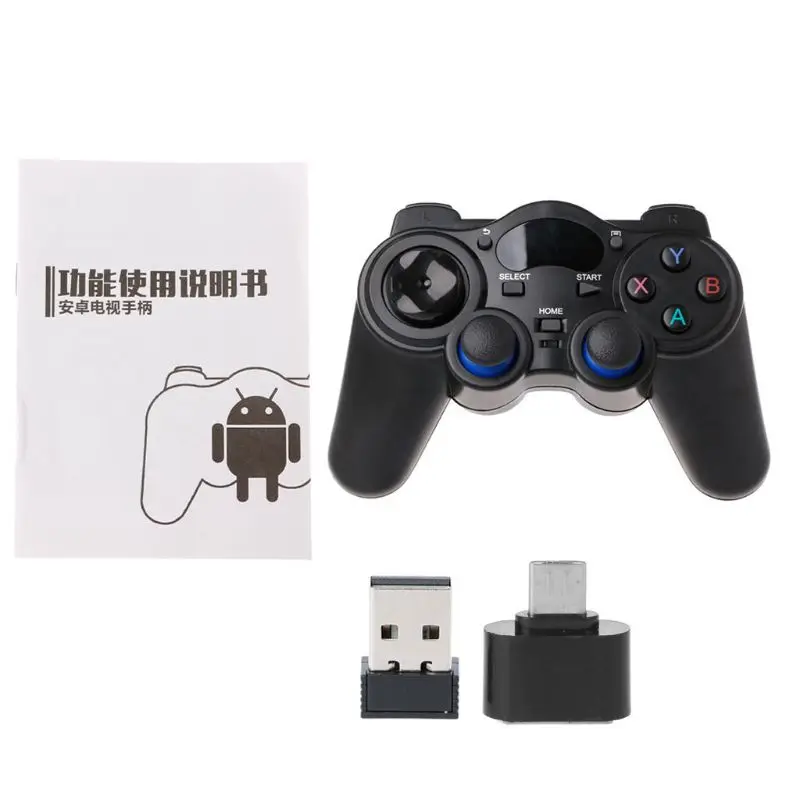 

1 Set New 2.4G Wireless Gaming Joystick Controller Gamepad For Android Tablet PC Smart TV Box - L060 hot