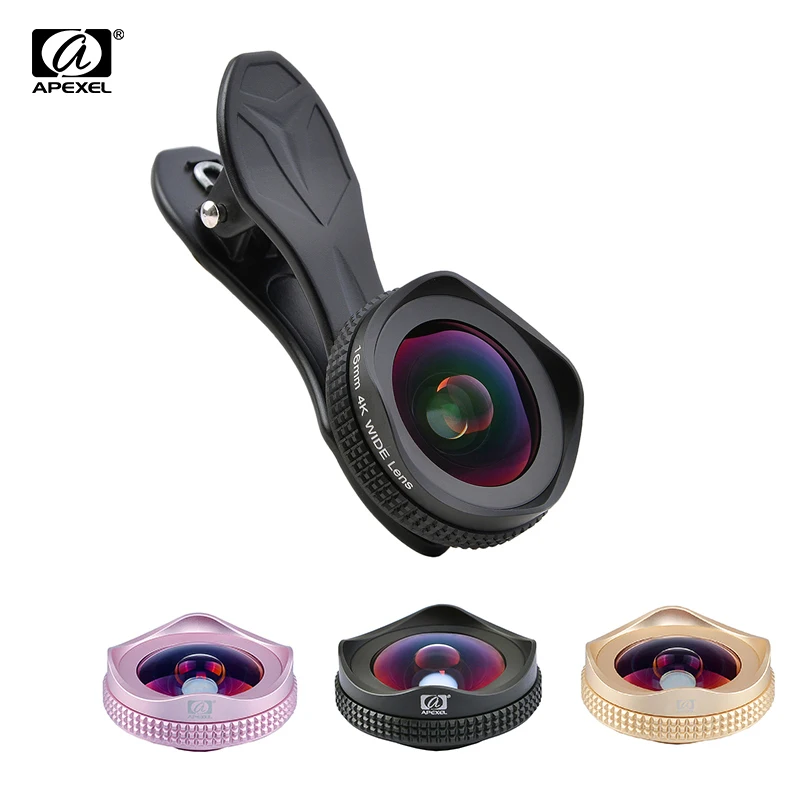 APEXEL 4K HD wide angle lens circular polarizing Filter mobile phone