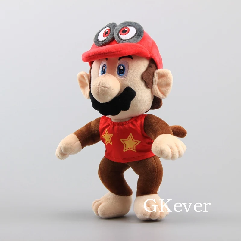 Super Mario Odyssey Mario Cappy Diddy Kong Косплей-Одежда плюшевая игрушки мягкие куклы 1" 30 см дети подарок