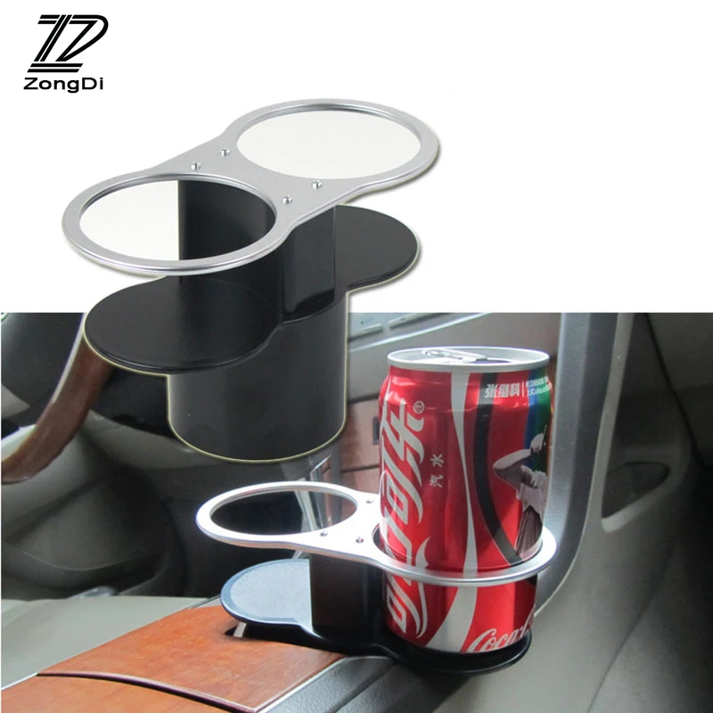 ZD 1X Double Cup Holder Water Cup Holder For Ford focus 2 3 mk2 fiesta Jeep renegade wrangler