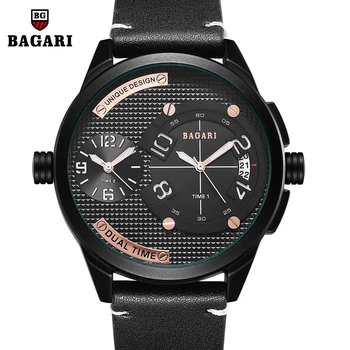 

Men Watch 2020 Double Movement Mens Quartz Wristwatches Male Clock Top Brand Luxury Reloj Hombres Leather Wrist Watches with Box