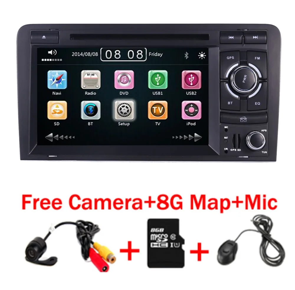 Автомобильный DVD GPS для Audi A3 S3 2002 2011 Canbus радио Bluetooth 1080P 3G USB хост Ipod карта|radio gps|2din car