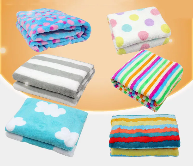 

100*75cm Skk Babys toys Color blanket monolayer Short plush air conditioning sleep soft Coral cashmere Plush doll childs health