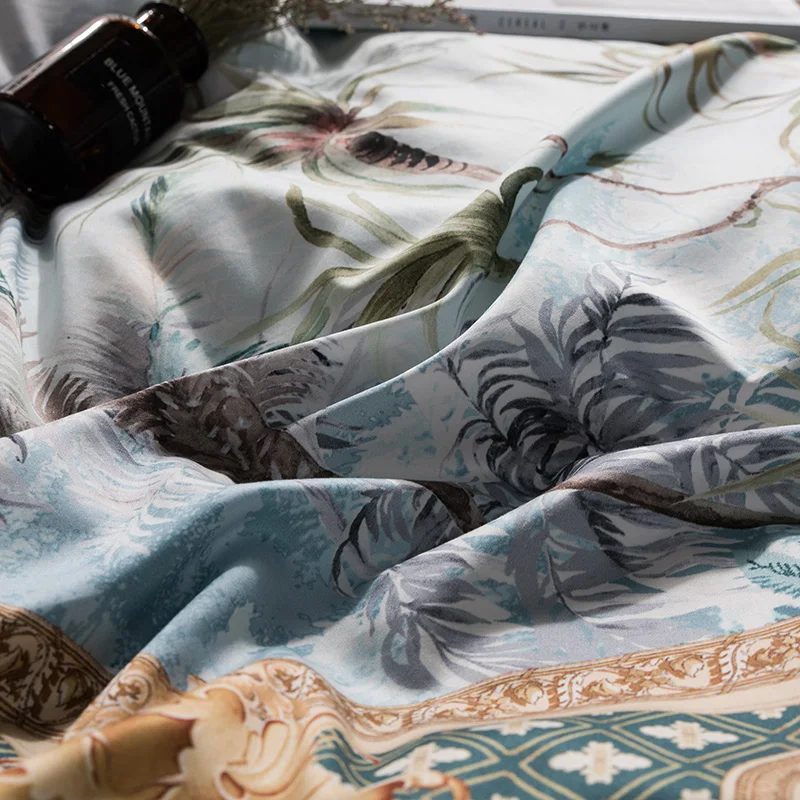 100% из египетского хлопка цифровой печати Роскошные Boho Постельные принадлежности Набор красный Набор пододеяльников для пуховых одеял