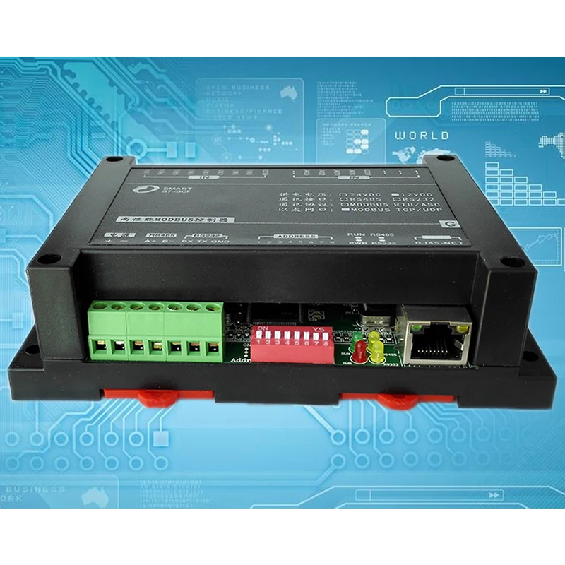 8-канальный аналоговый вход модуль Ethernet RJ45 с интерфейсом RS485 232 интерфейс MODBUS TCPIP |