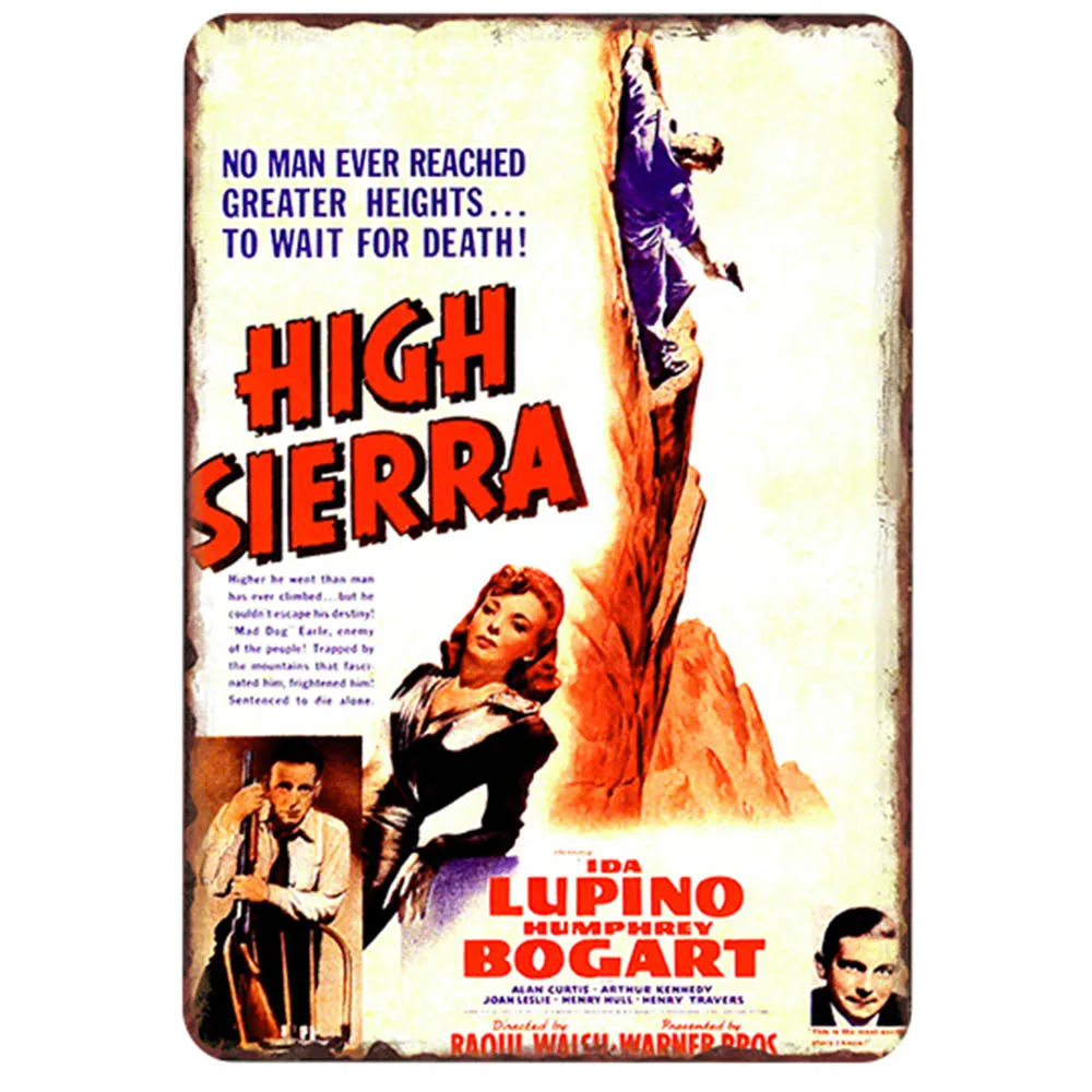 Классический плакат Humphrey Bogart металлические жестяные знаки настенный Декор для