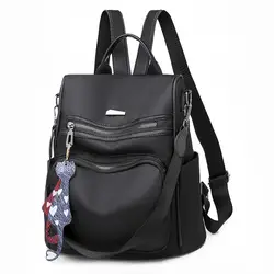 JI HAO фирменный дизайн рюкзак женский Повседневный на молнии Женский школьный рюкзак нейлоновые сумки для колледжа и школы